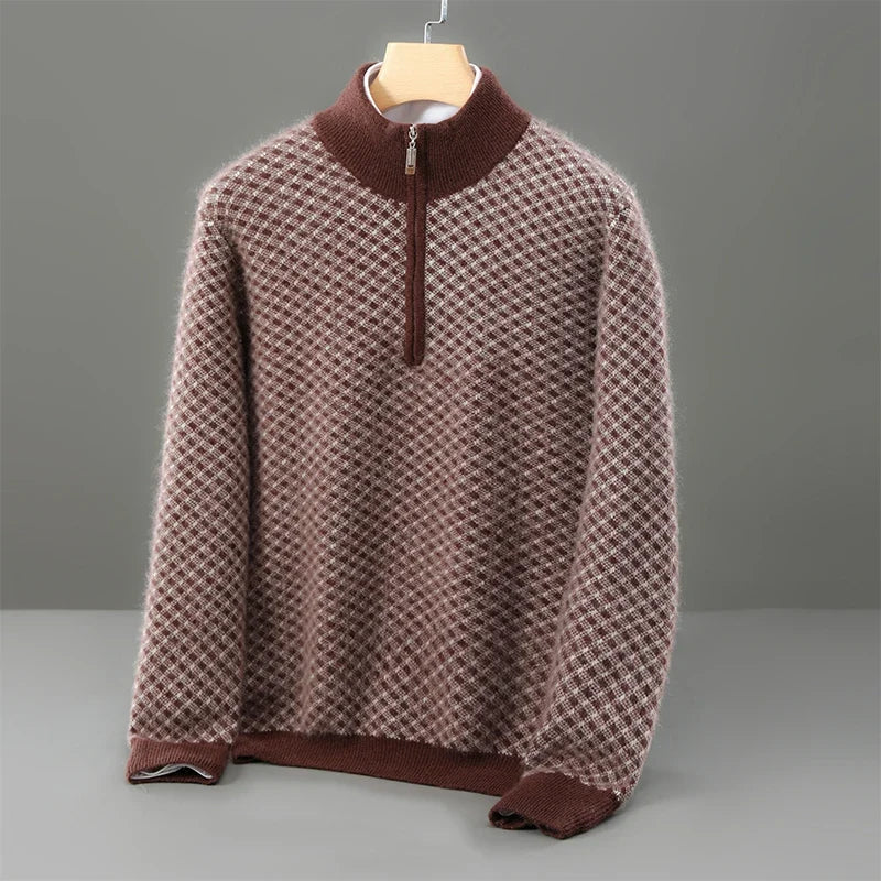 Ellis Merino Quarter-Zip Cardigan