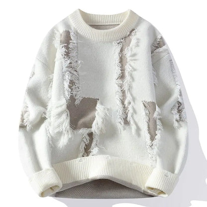 Apex Distressed Crew Sweater