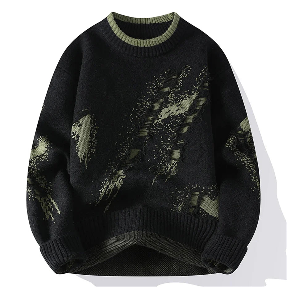 Layton Distressed Crewneck Sweater