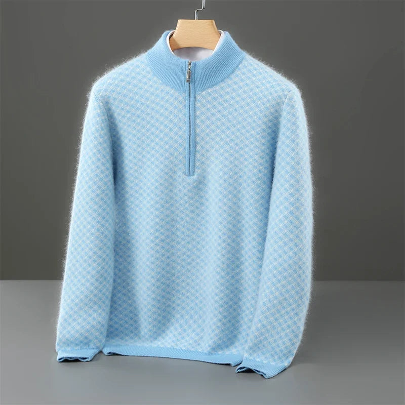 Ellis Merino Quarter-Zip Cardigan