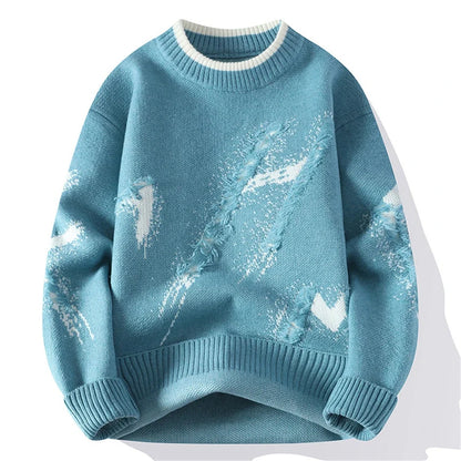 Layton Distressed Crewneck Sweater