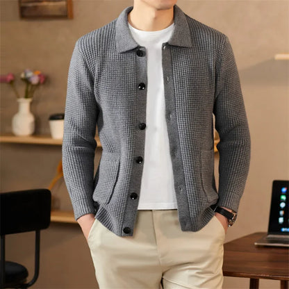 Weston Waffle-Knit Cardigan