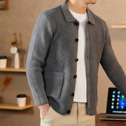 Weston Waffle-Knit Cardigan