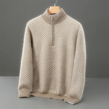 Ellis Merino Quarter-Zip Cardigan