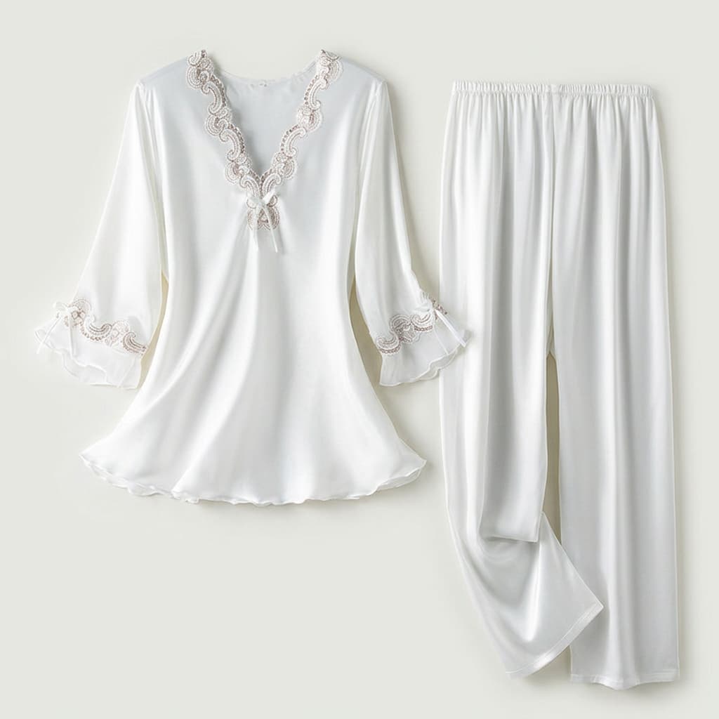 Poppy Satin Pajama Set