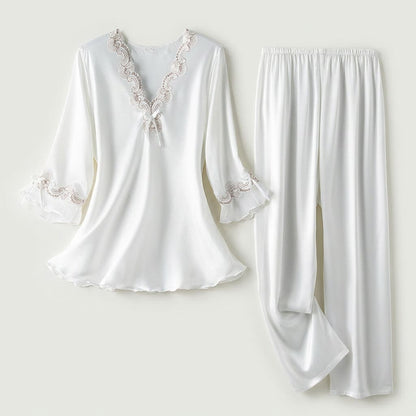 Poppy Satin Pajama Set