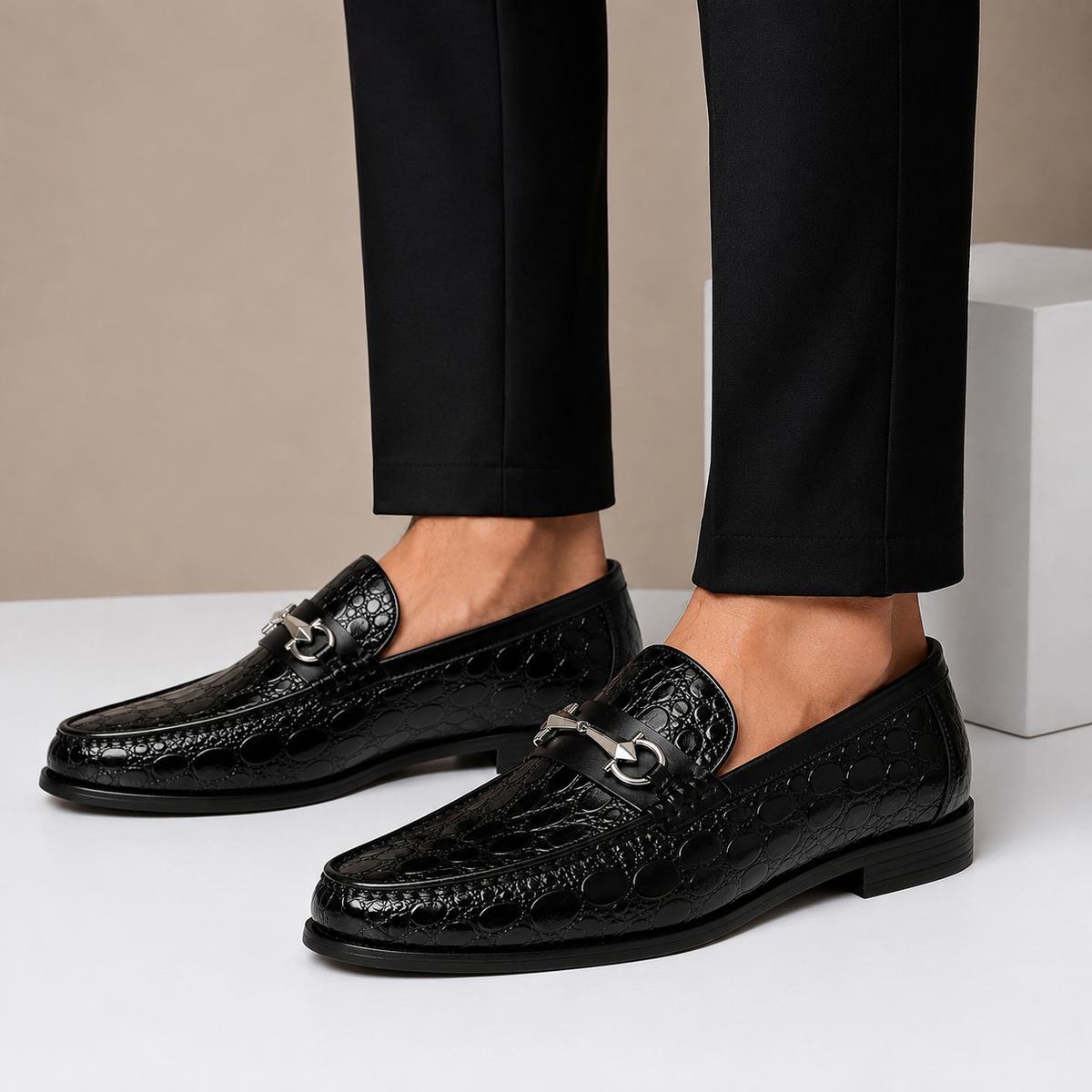 Hayes Cowhide Leather Loafers