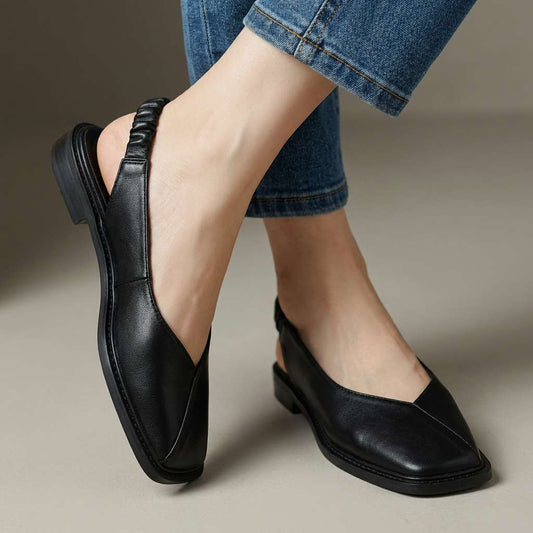 Marlowe Square-Toe Flats