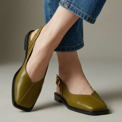 Marlowe Square-Toe Flats