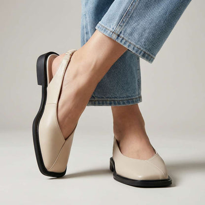 Marlowe Square-Toe Flats