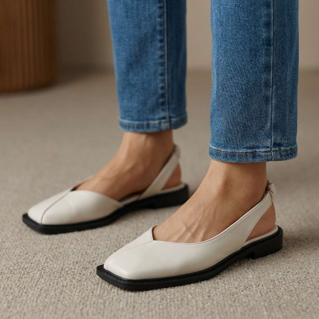 Marlowe Square-Toe Flats