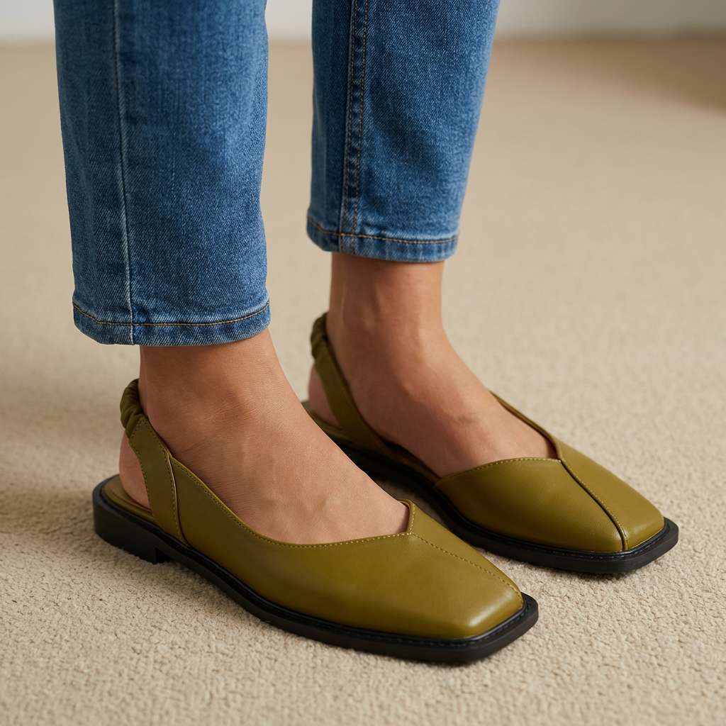 Marlowe Square-Toe Flats