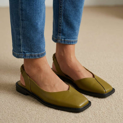 Marlowe Square-Toe Flats
