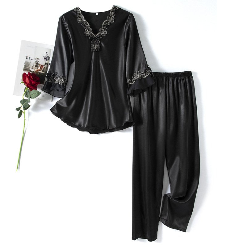 Poppy Satin Pajama Set