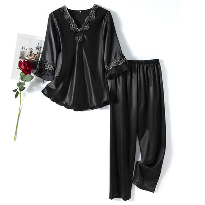 Poppy Satin Pajama Set