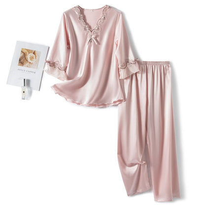 Poppy Satin Pajama Set