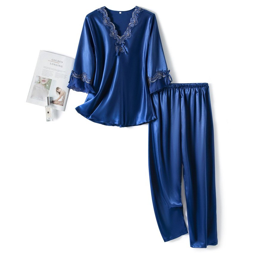 Poppy Satin Pajama Set
