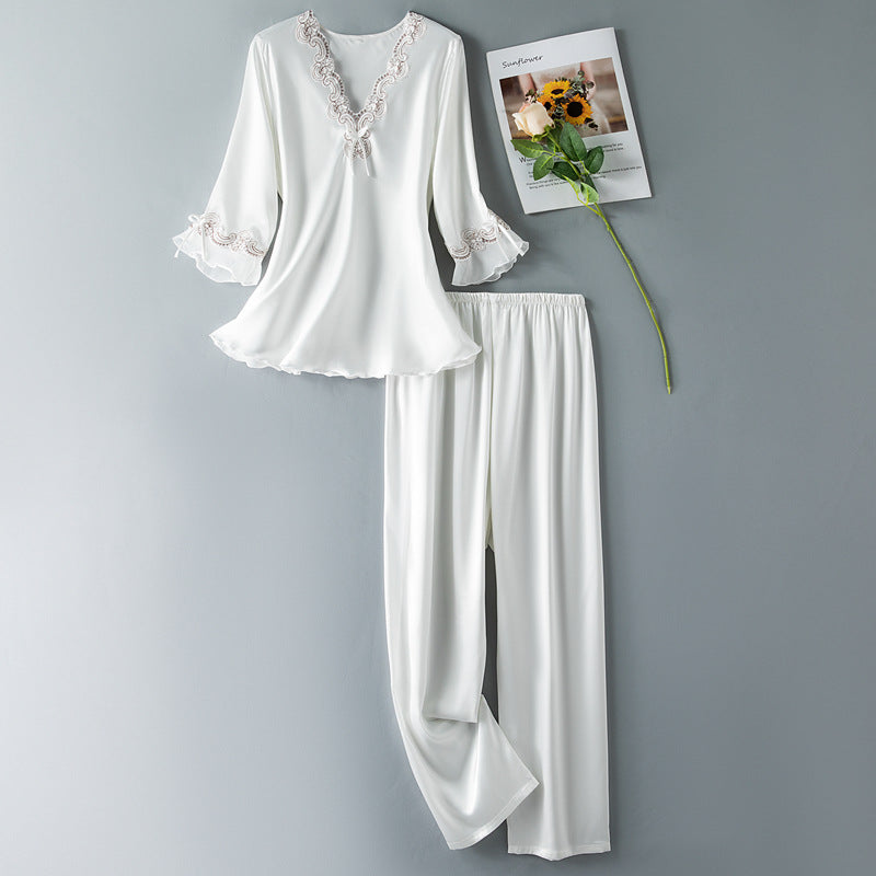 Poppy Satin Pajama Set