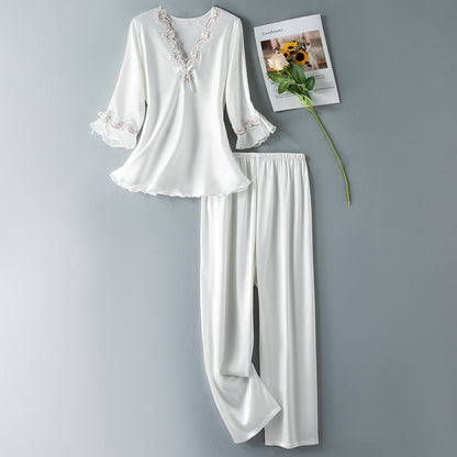 Poppy Satin Pajama Set