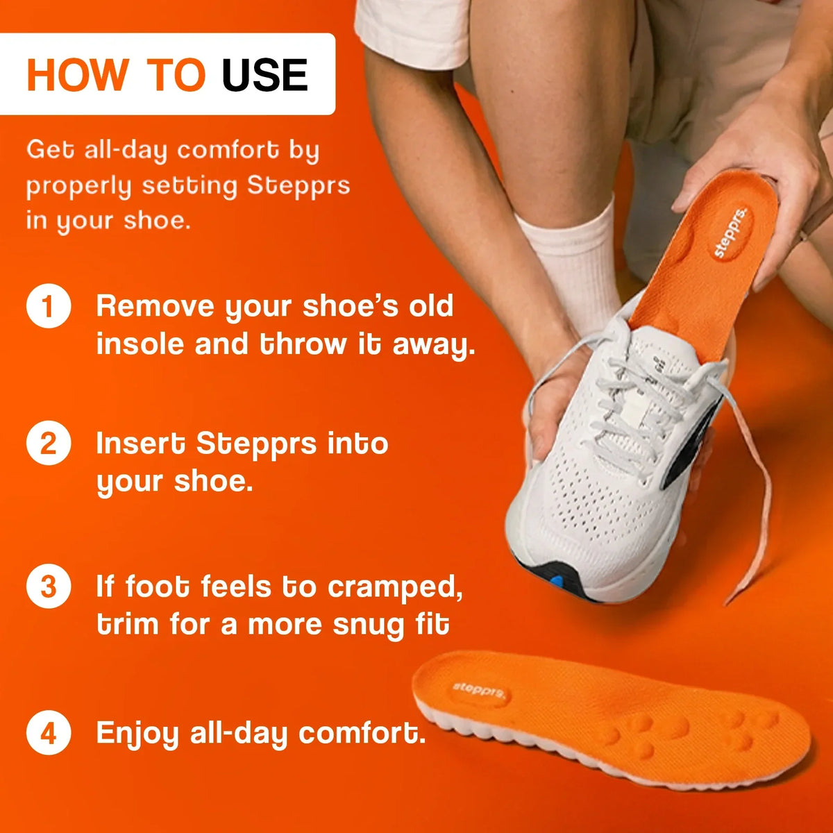 Arch Support Insoles for Heel & Plantar Fasciitis Relief